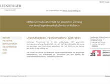 Tablet Screenshot of lienberger-finanzinvest.ch
